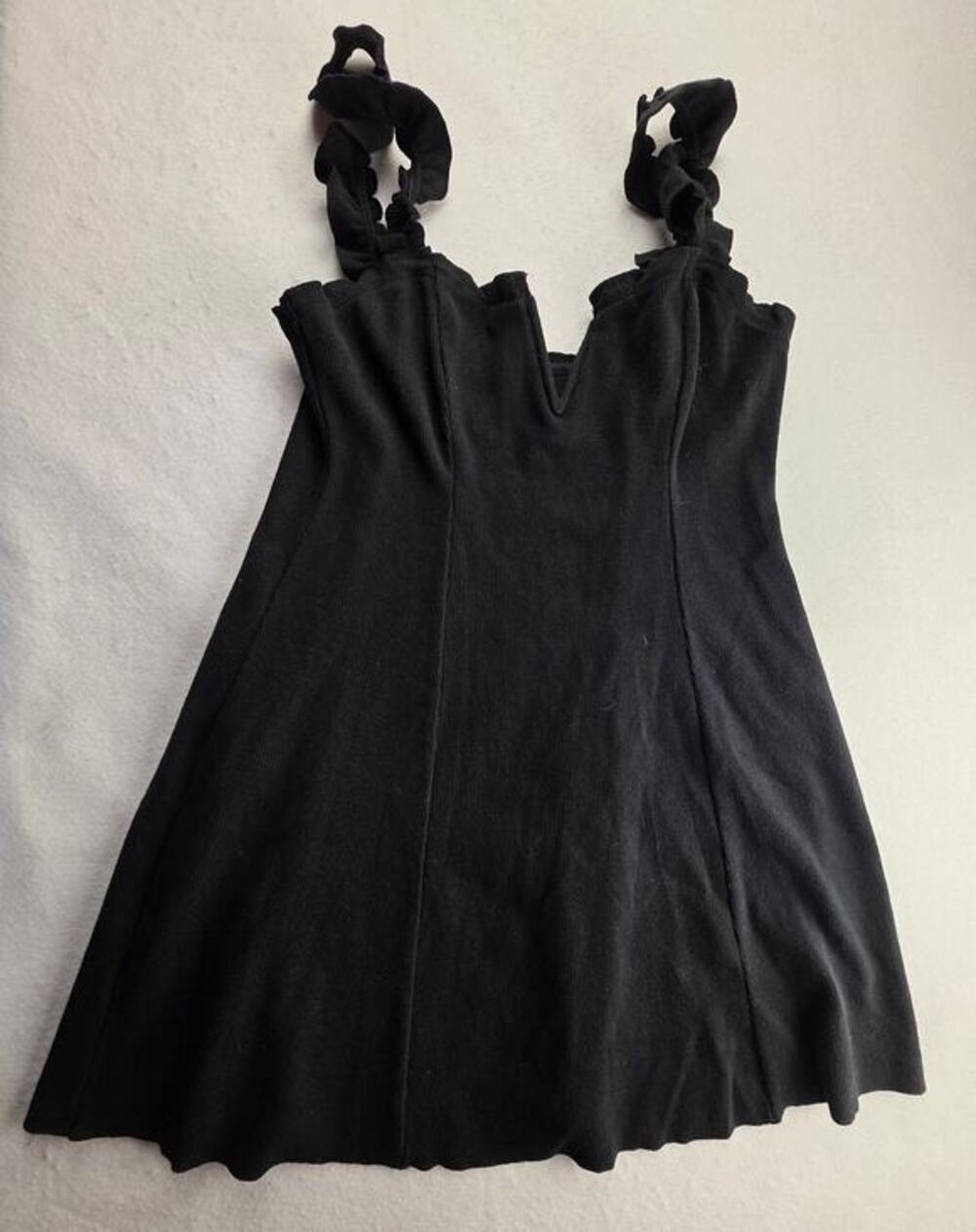 Intimately Free People Midnight Ruffle Mini Dress Size Medium